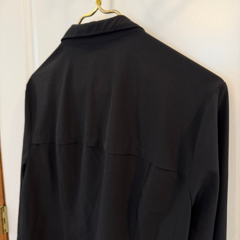 Chicos Zenergy Womens Large Black Zip Up Activewear Jacket- Fantastic! - Picture 9 of 11